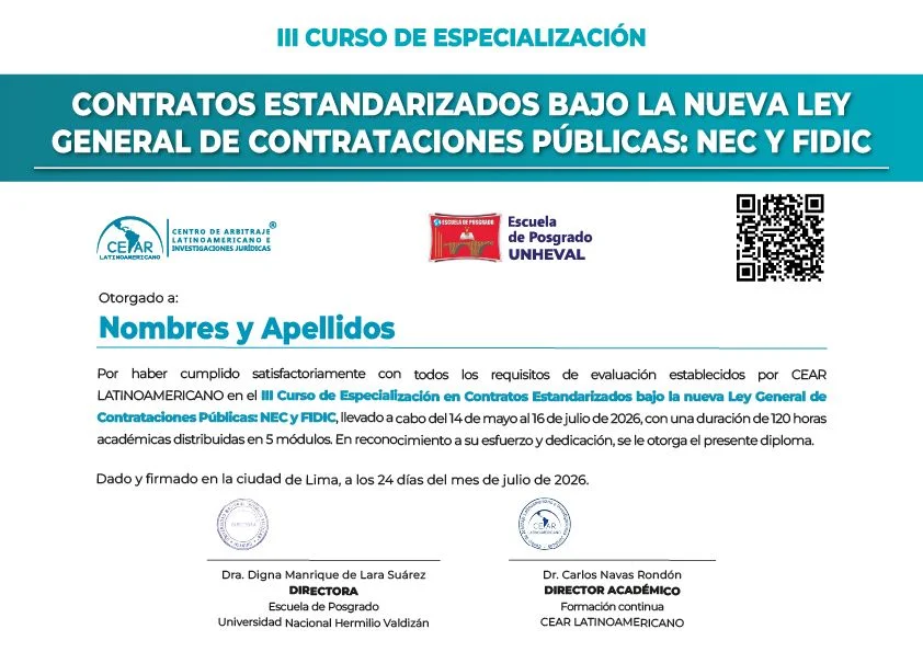 Certificado CEAR LATINOAMERICANO